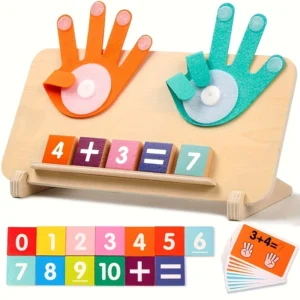 Wooden arithmetic learning board