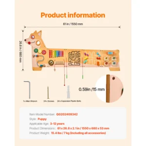 Puppy Kids Wall Activities Board