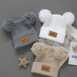 3pcs Stretchy Infant Knit Beanie