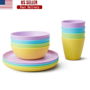 12 Piece Toddler Dining Set BPA Free