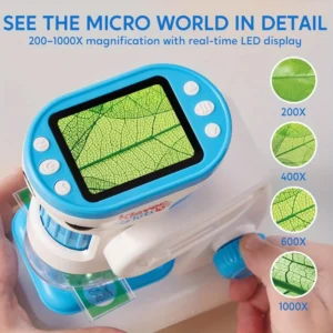 2 in 1 Handheld 1000X HD Microscope