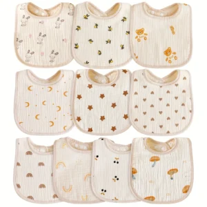 10-Pack Ultra Soft Drooling Bibs