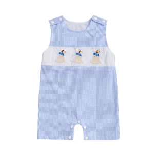 Cute Cartoon Print Short Sleeve Baby Romper
