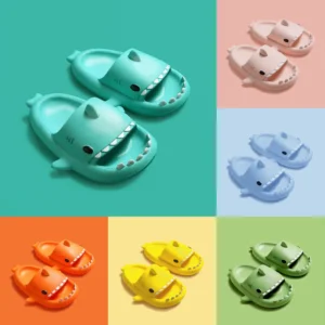 Kids Cartoon Shark Slippers